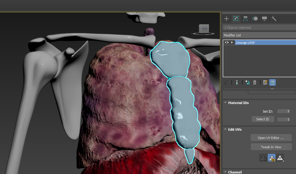 Unwrapping the UV's in 3DSMAX